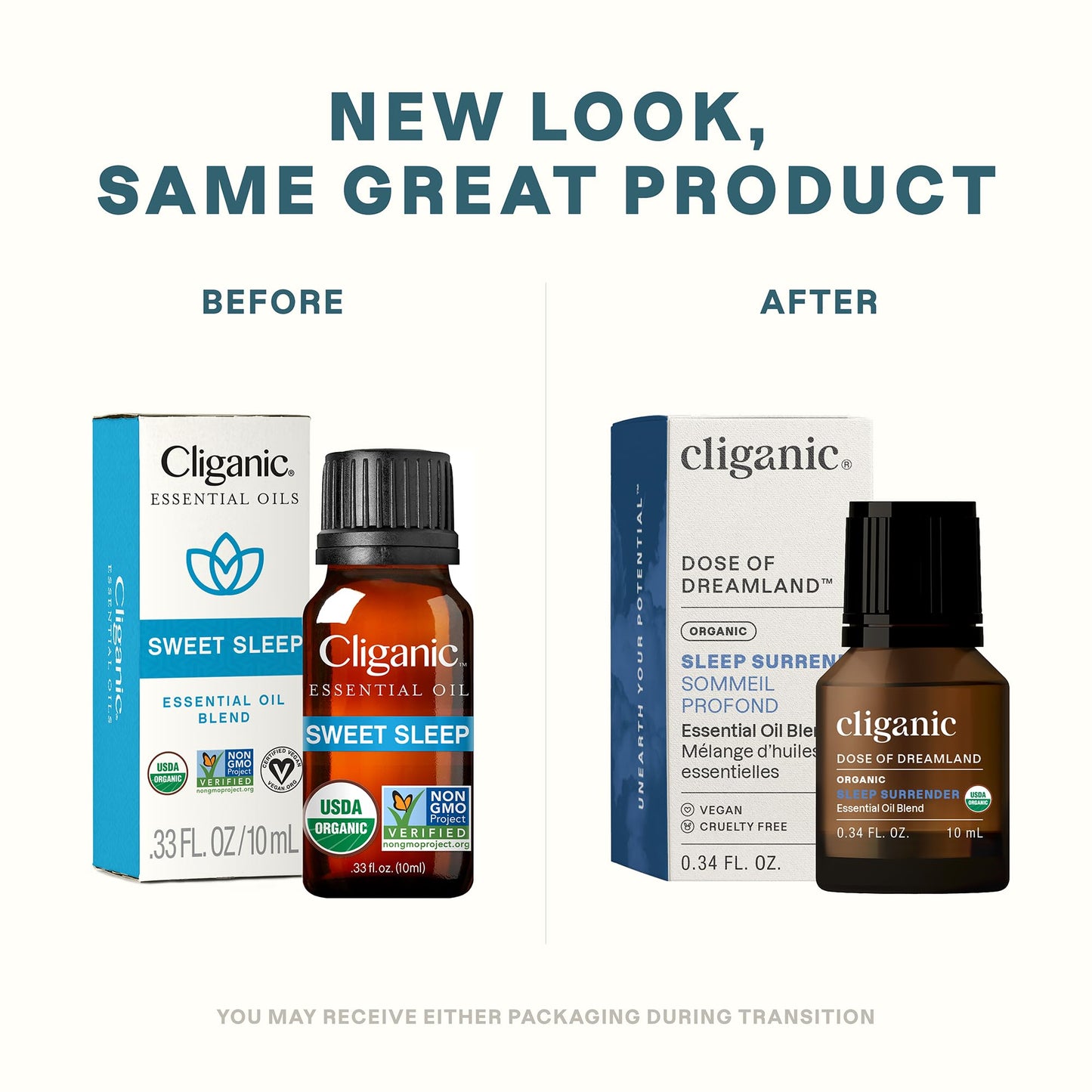 Cliganic Organic Essential Oil Sleep Surrender Blend - Dose of Dreamland (Packaging May Vary)