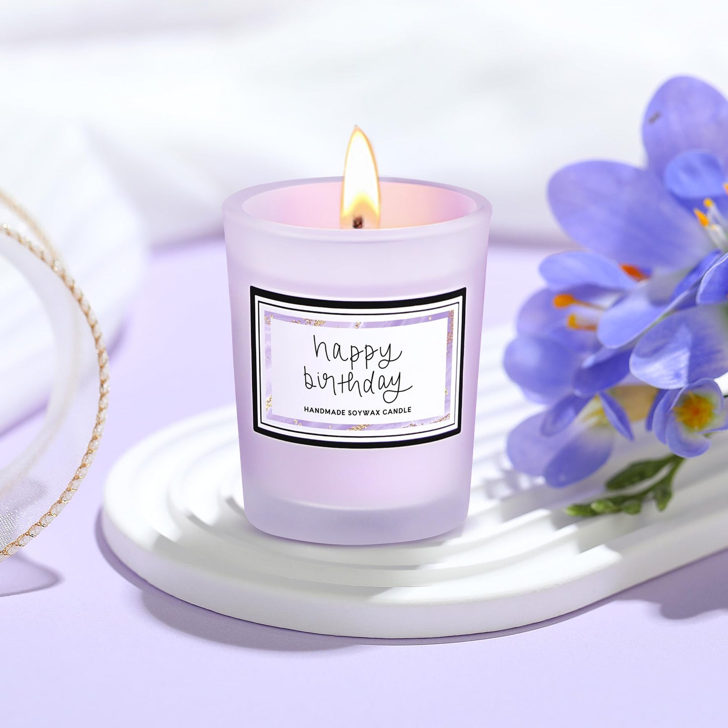 Birthday Gifts for Women Happy Birthday Purple Gift Baskets for Woman Unique Gift Sets for Women Gifts Box for Woman Friendship Mom Sister Best Friend Female Her