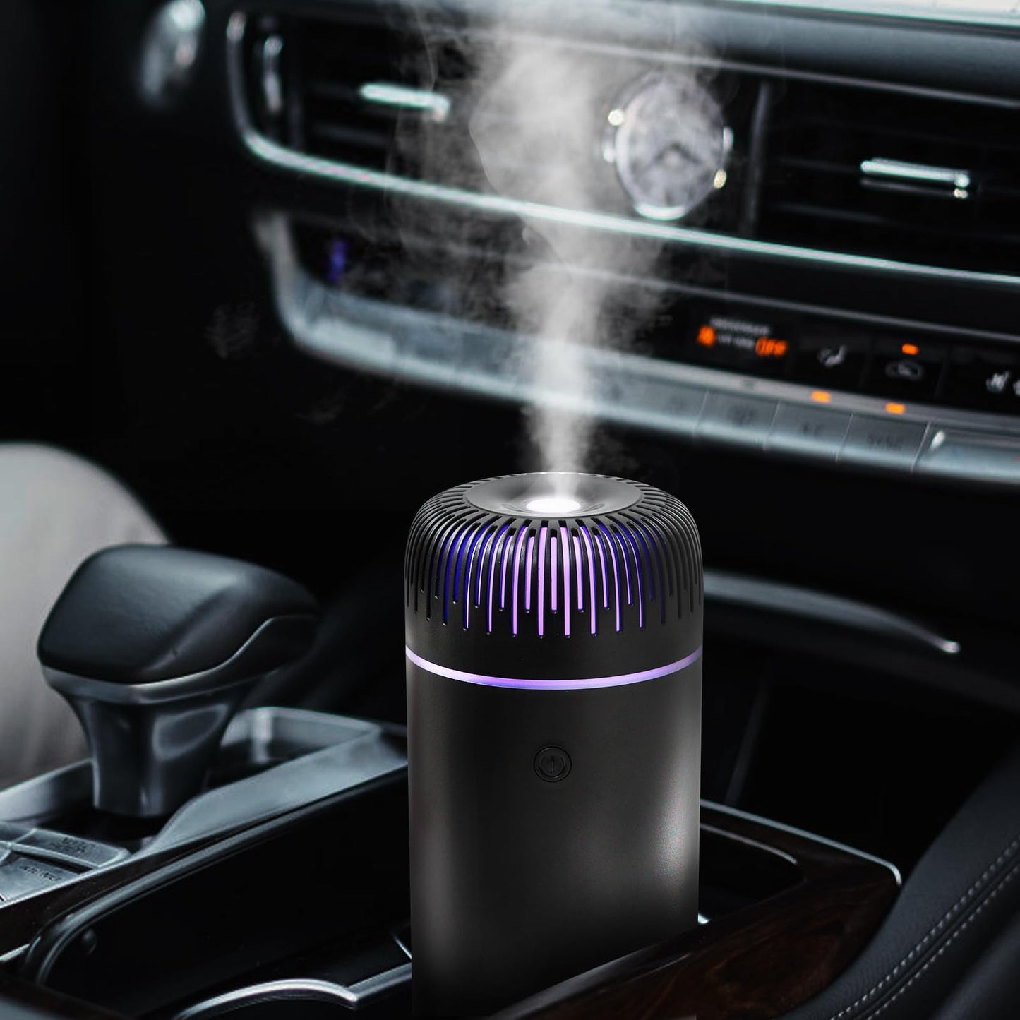 Generic Car Humidifier Aromatherapy Essential Oil Diffuser USB Mist Mini Portable for Car Home Office Bedroom, 100ML, Black