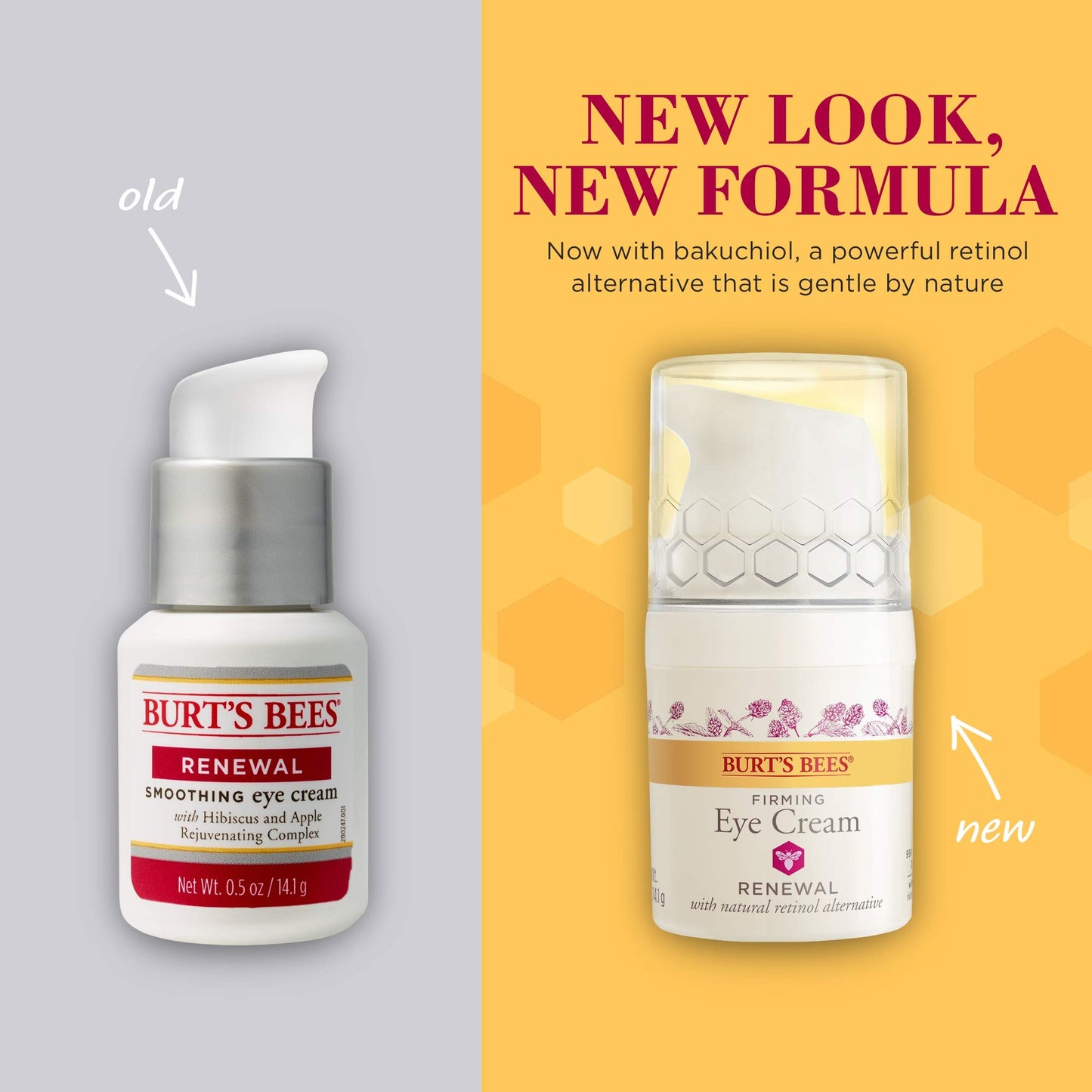 Burt's Bees Renewal Smoothing Eye Cream, Firming Eye Cream, 0.58 Ounce