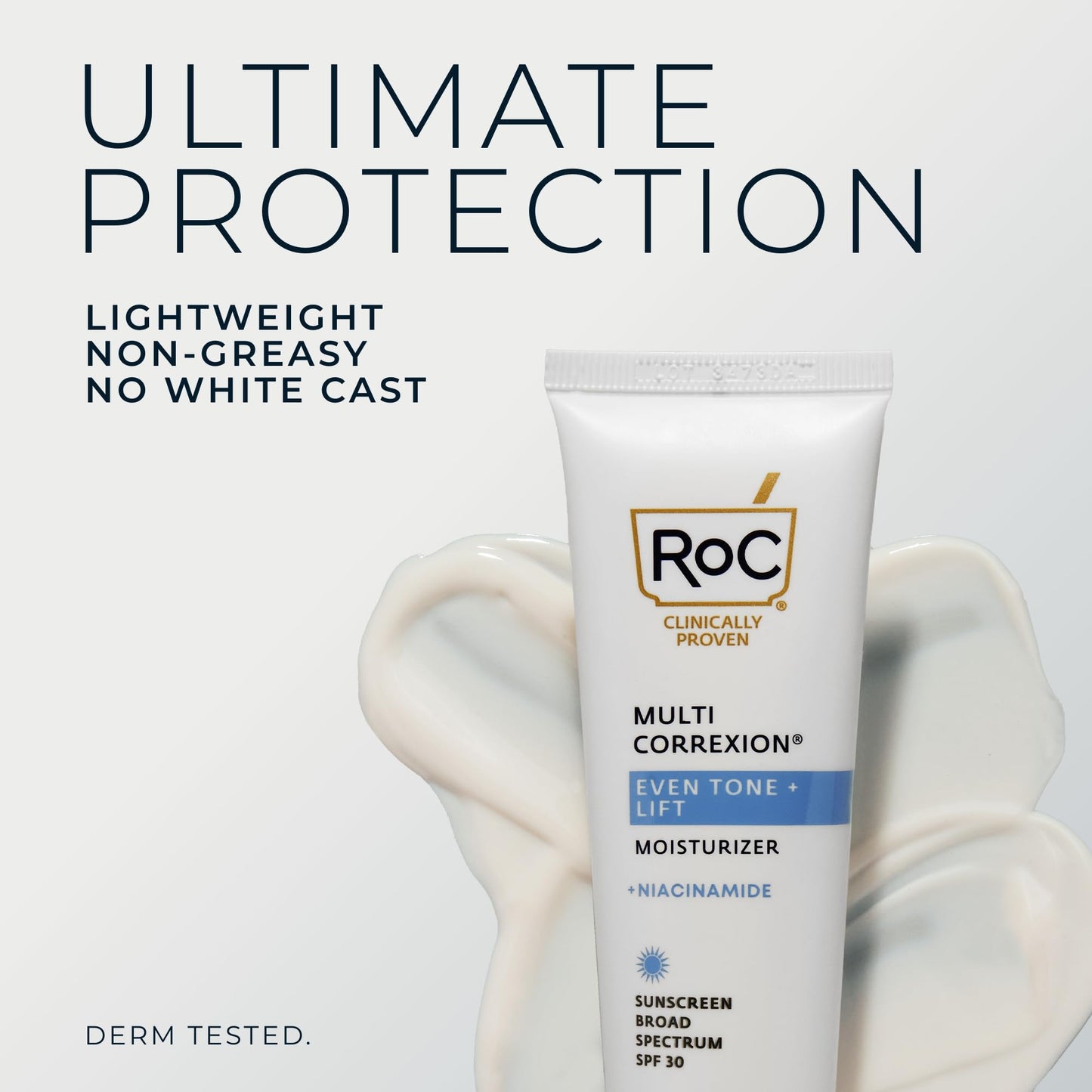 RoC Multi Correxion 5 in 1 Anti-Aging Daily Facial Moisturizer for Women and Men, Broad Spectrum SPF 30 & Shea Butter (1.7 oz) with Night Cream Packette (Packaging May Vary)