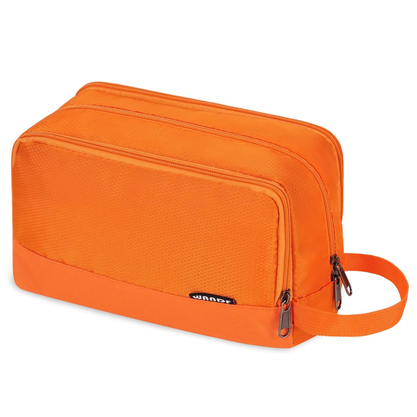 Toiletry Bag for Men Hanging Dopp Kit Water Resistant Shaving Bag Small Toiletry Bag for Traveling (Pure Orange)