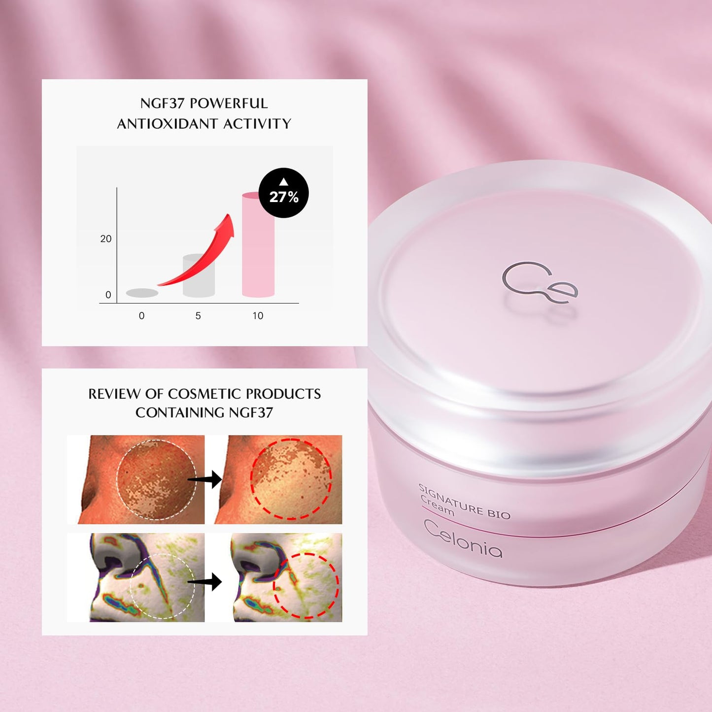 CELONIA Signature Bio Stem Cell Anti Aging Face Cream, Deep Hydrating Moisturizer For Face, Cell Growth Factors Cream With Bio Science, Rejuvenating Glowing & Firming Face Cream For Day & Night 50ML