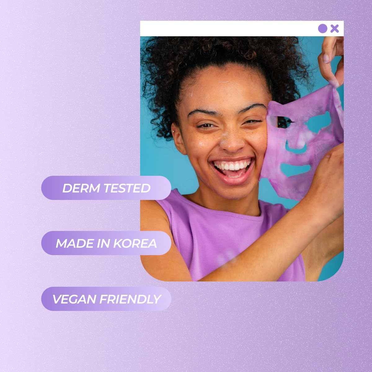 Vitamasques Blueberry Oxygenating Bubble Face Mask, Pore Cleanse and Detox, Deeply cleansing action, with bubbling fun (Pack of 3)