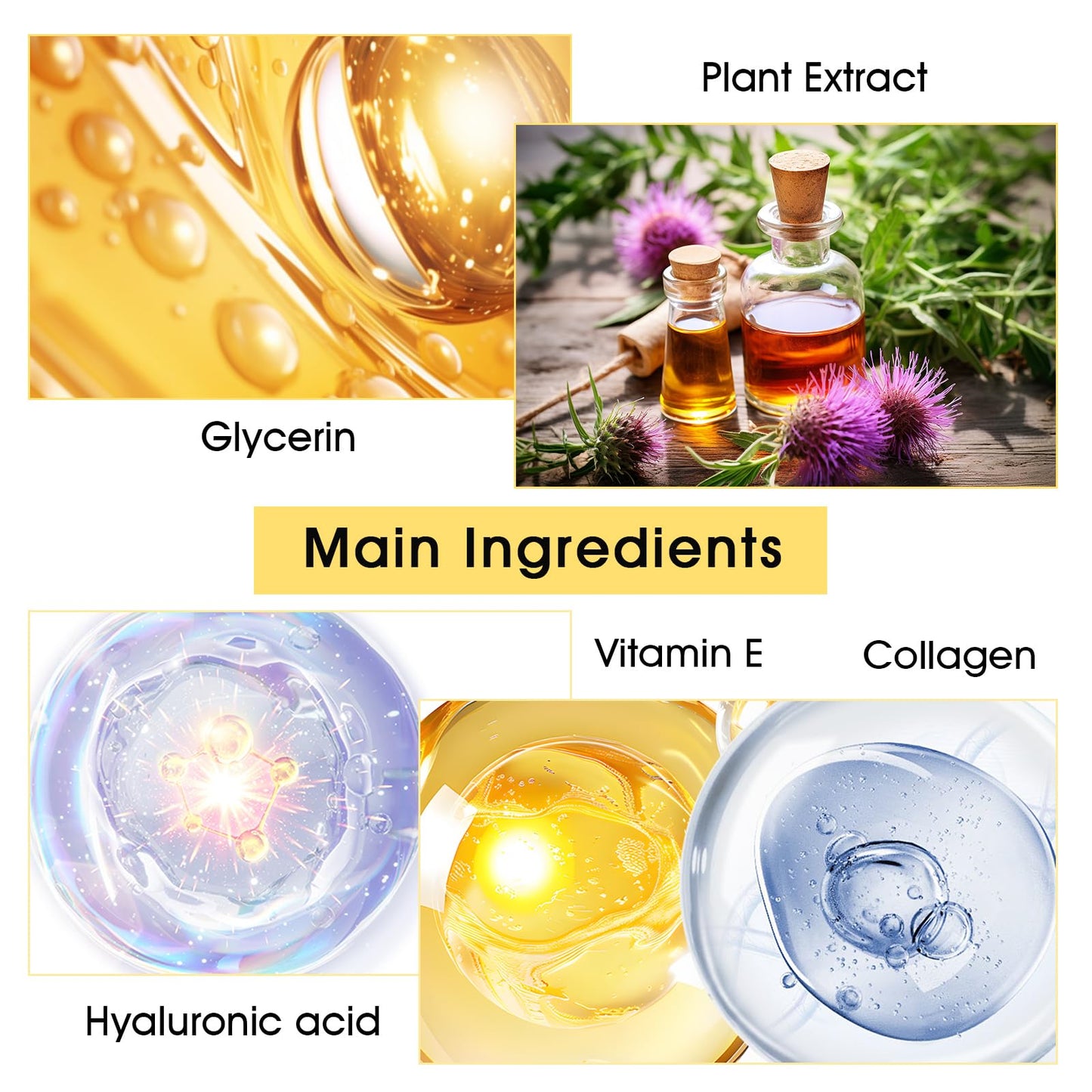 40 PCS Under Eye Patches and Gold Lip Mask 24K Gold Eye Mask for Puffy Eyes Collagen Lip Masks and Crystal Eye Mask Reducing Fine Lines for Women and Men