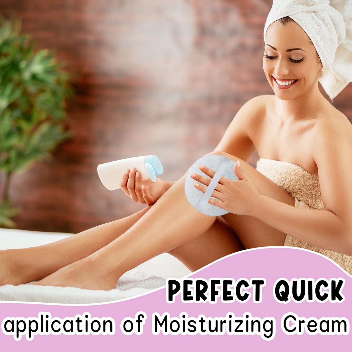 Topwon 6'' Jumbo Powder Puff Body Powder Puff with Container, Extra Large Dust Puffs for Women Men 1Pack