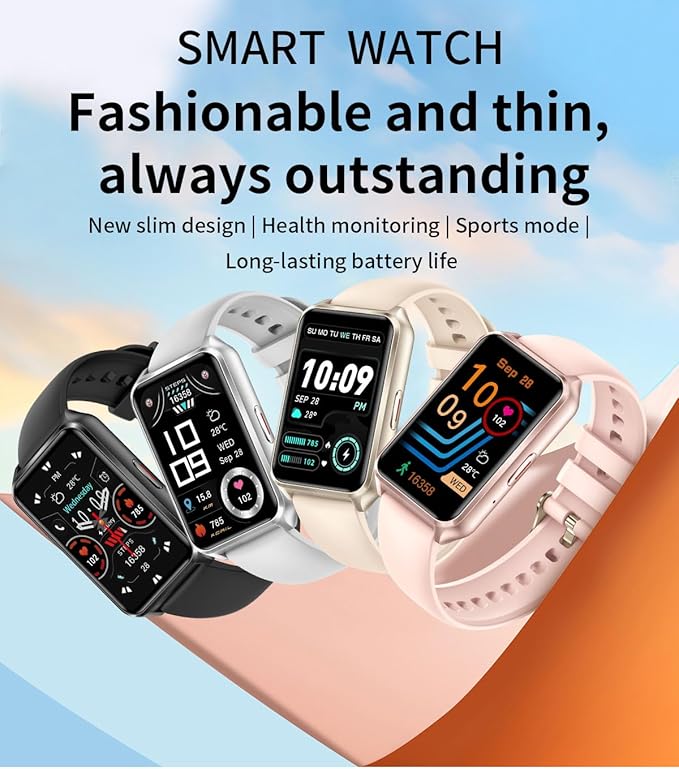 1.57" Light Weight Sleek Fitness Tracker Call/Answer Smart Watch 24H Heart Rate Sleep Blood Oxygen Monitor,IP68 Waterproof Smartwatch Step Calorie Counter Pedometer Health Activity Trackers