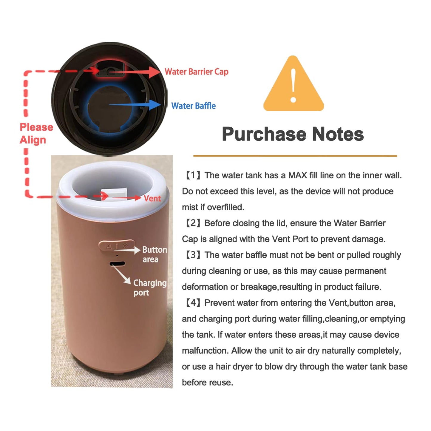 YIXIUTEN Portable Diffuser for Essential Oil,Cordless Cool Mist Aromatherapy Car Diffuser,Built-in 3000mAH Rechargeable Battery,4/8 Timer Modes, Auto On/Off with Car,for Home,Office,Travel(Pink)