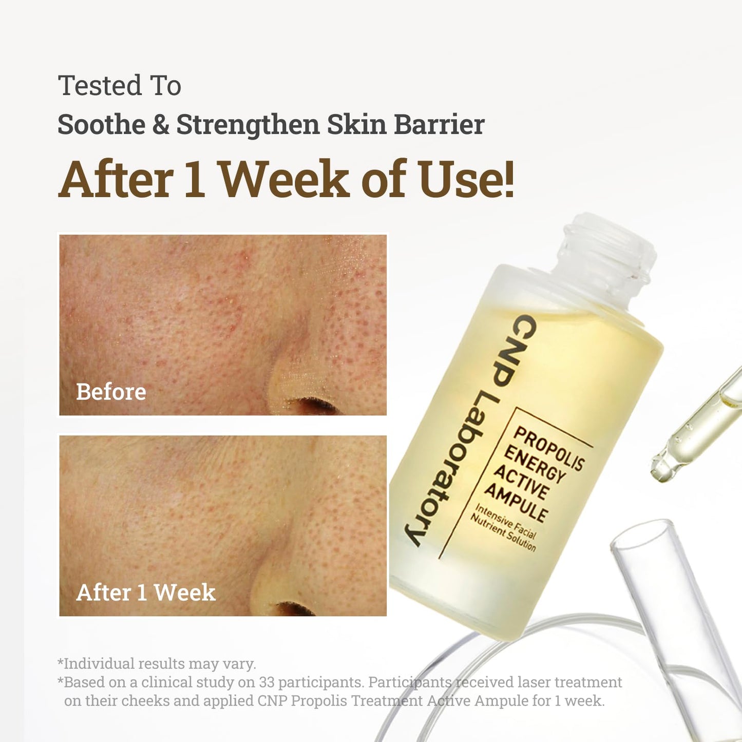 CNP Honey Glow Serum - Hyaluronic Acid & Propolis for Hydrating, Anti-Aging, Centella Soothing Serum, for Sensitive Skin, Korean Skin Care (1.18 fl. oz)