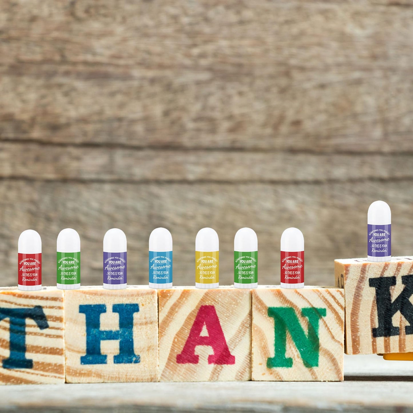 50 Pcs Thank You Christmas Mini Lip Balm Bulk Gifts for Women Christmas Lip Balm Gifts Natural Ingredients Products for Coworkers Employee Teacher Xmas Party Favors