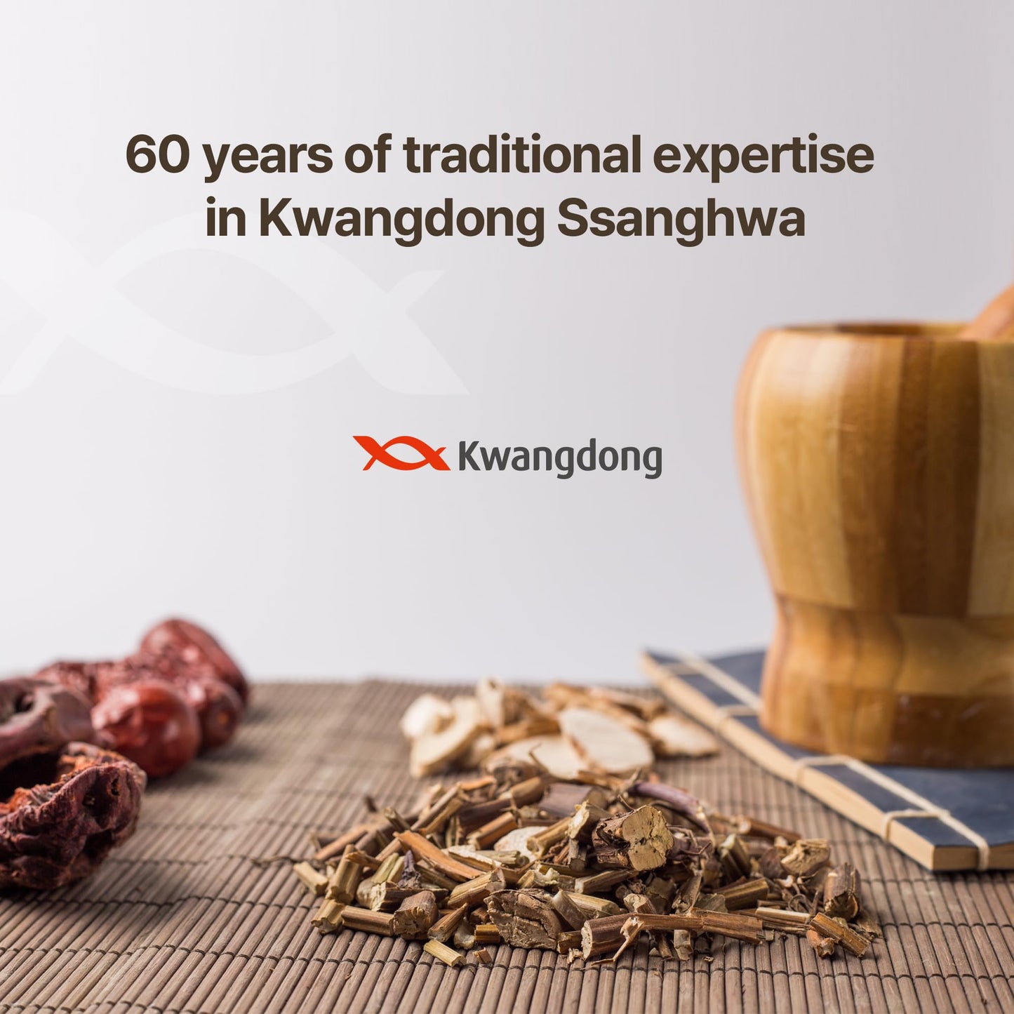 KWANGDONG Ssang Hwa Jin (Red Ginseng) - Korean Traditional Herbal Red Ginseng Tea, Supports General Wellness, Energy, and Vitality, 10 Pouches