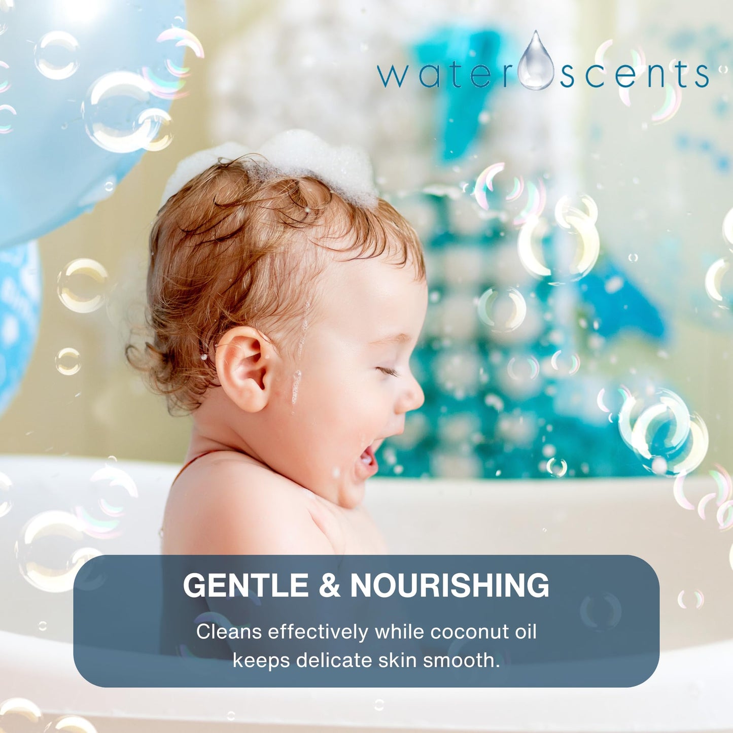 Water Scents 2-in-1 Shark Bar Shampoo & Body Wash – Coconut Wave | Natural, Vegan, Moisturizing Bar Soap for Hair & Skin | Solid, Travel-Friendly, USA Made | 6 Packs