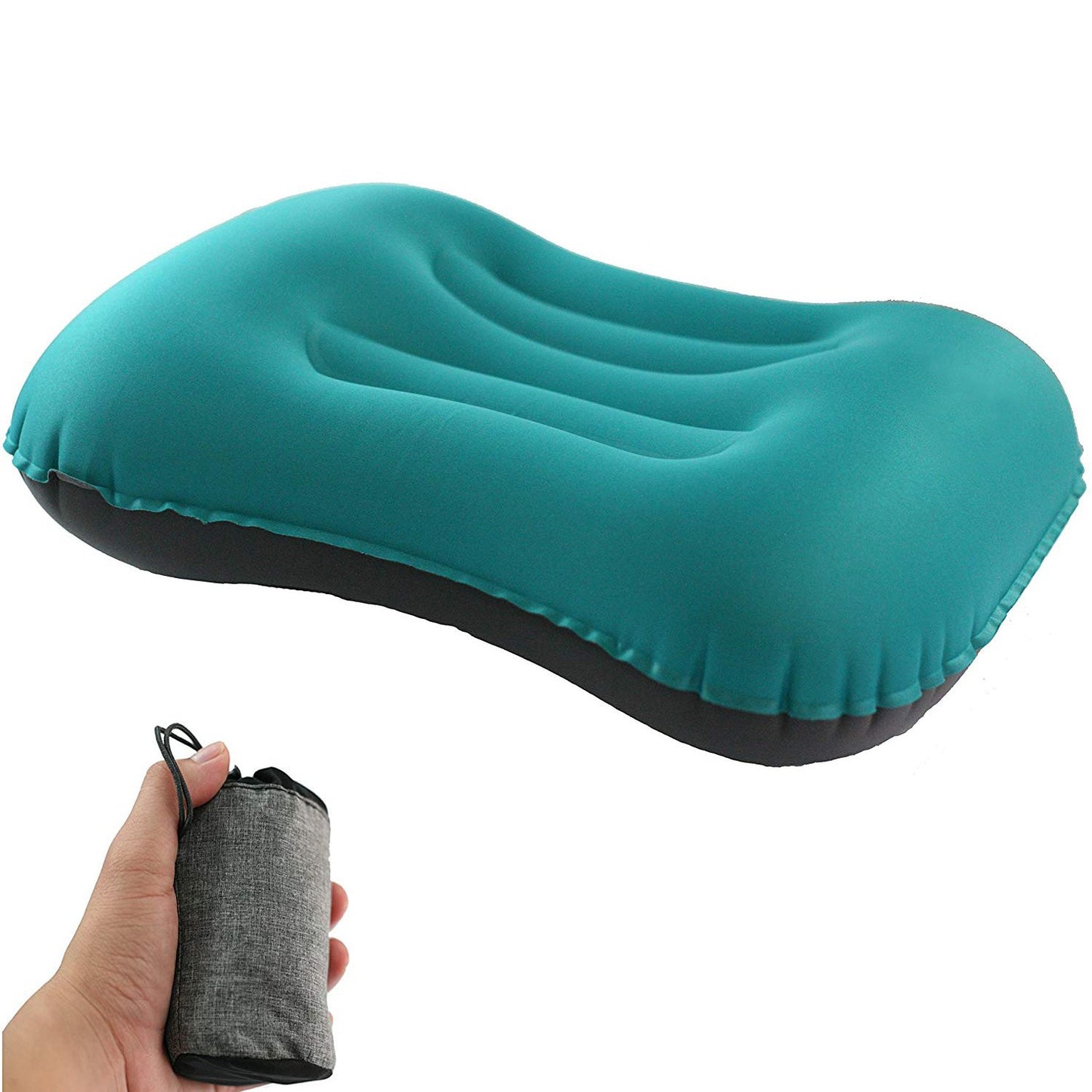 SUNYAO Ultralight Inflatable Camping Pillows - Compressible, Compact, Inflatable, Comfortable, Ergonomic Pillow for Neck & Lumbar Support While Camping, Backpacking,Hiking