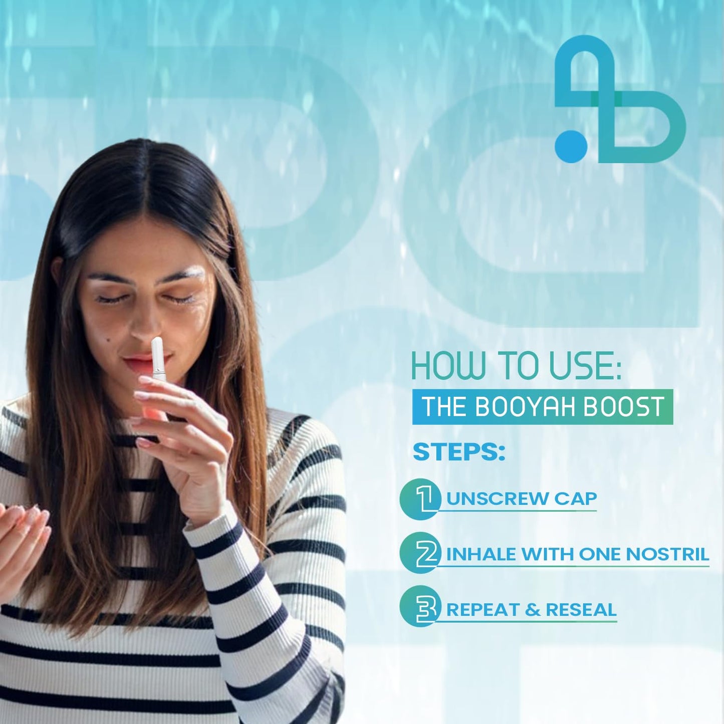 BOOYAH BLAST Nasal Sticks, Natural Sinus Inhaler Stick, Menthol Inhaler, Nasal Inhaler Stick 4PK (Winter Chill, Citrus Kick, Lavender Dream, Melon Rush)