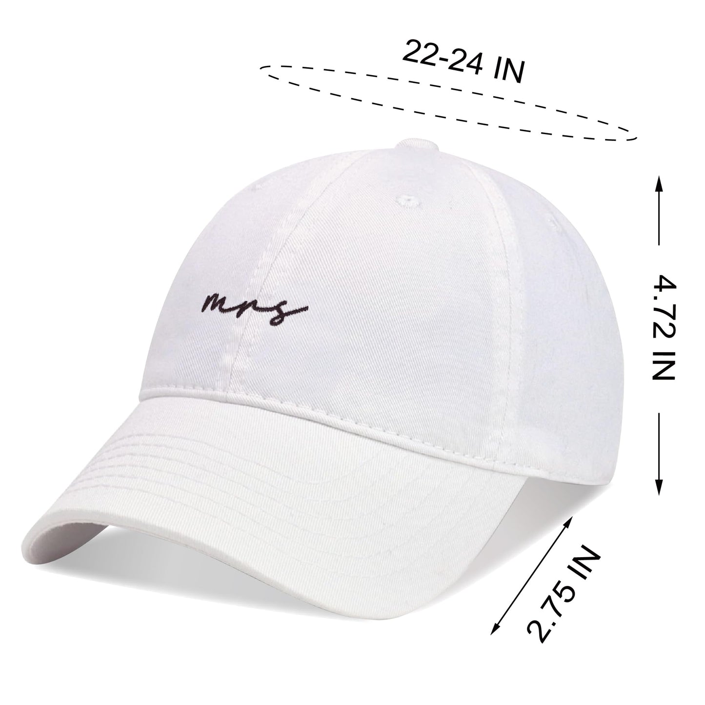 Bride Hat Bridal Shower Gifts for Bride,Newlyweds Honeymoon Wedding Gifts Adjustable Baseball Cap(MS-XZ)