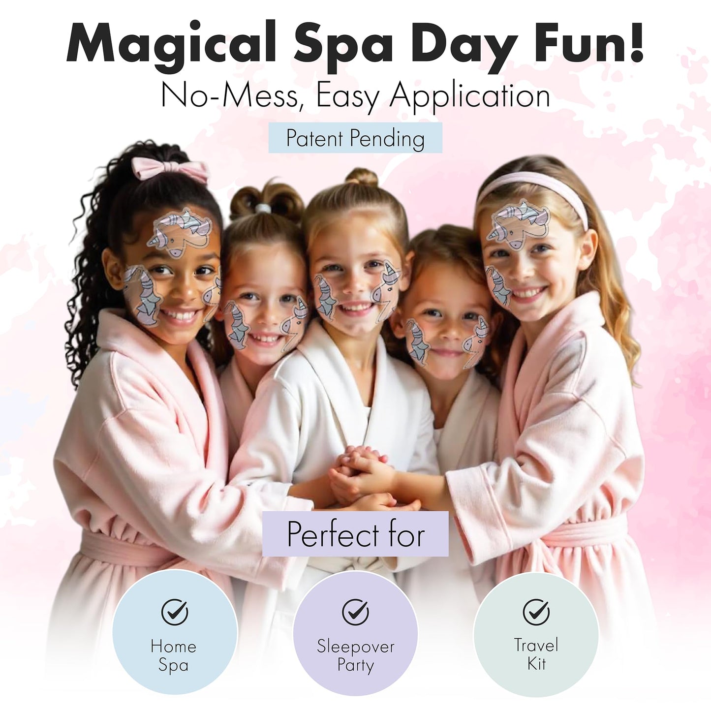 Unicorn Kids Face Masks Skincare Set (20pcs), Organic Vegan & Kid Safe Skin Care Ages 4+, Cute Animal Sheet Masks for Girls, Spa Day, Sleepover, Slumber Party Favors, Stuffs and Gifts for Little Girls