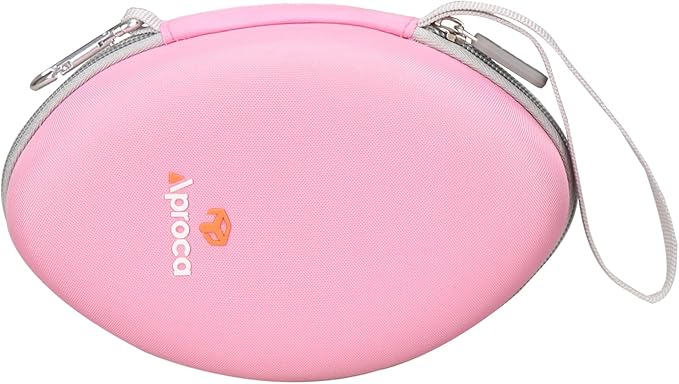Aproca Headphones Case Compatible with AILIHEN MS300 / Artix CL750 / AILIHEN C8 Over-Ear Headphones, Portable Headset Bag-Pink
