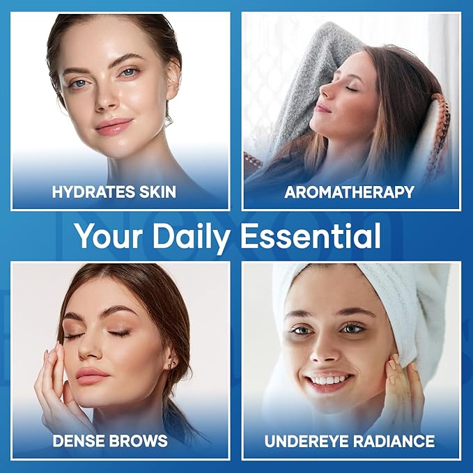 Organic Castor Oil and Frankincense Eye Roller 10 ml - Under Eye Puffiness & Fine Line Moisturizer - Lightweight Roll On - Nexon Botanics