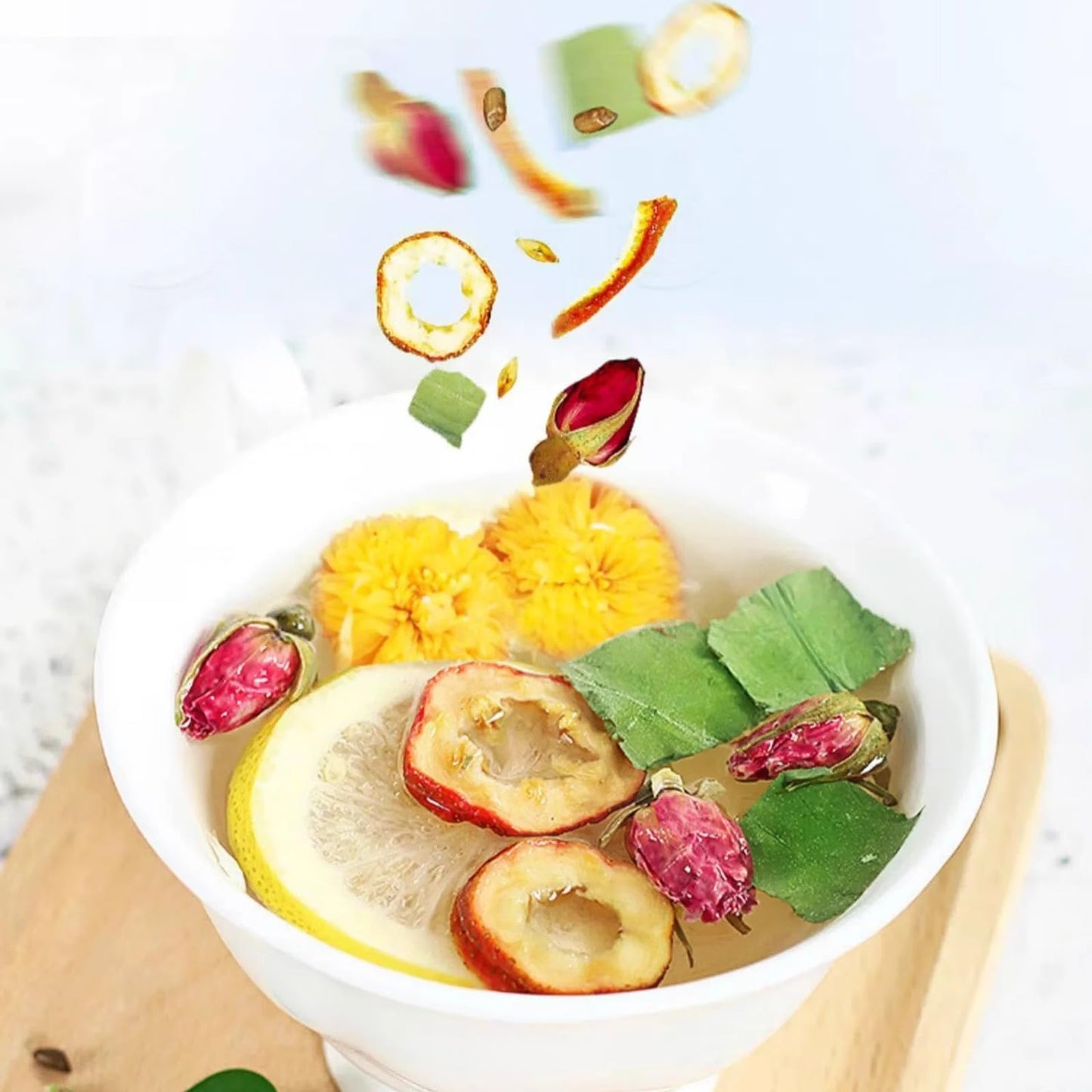 2 Pack -60 Bags Winter Melon Lotus Leaf Tea,Chrysanthemum,Winter Melon,Orange Peel,Cassia Seed,Buckwheat,Hawthorn,Lotus Leaf,Red Rose,Blend Formula Tea (2box)