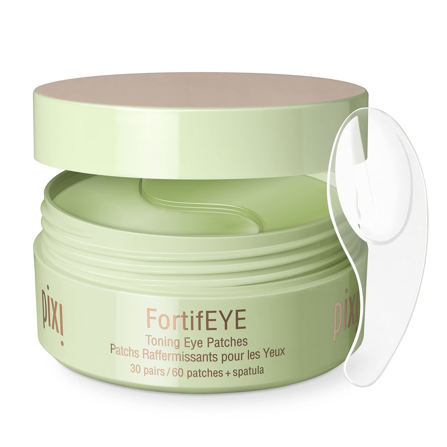 Pixi FortifEYE Firming Hydrogel Under Eye Patches for Puffy Eyes | Vegan Collagen Eye Patches to Energize, Soften Fine Lines, & Tone Eye Area | 30 Pairs / 60 Patches