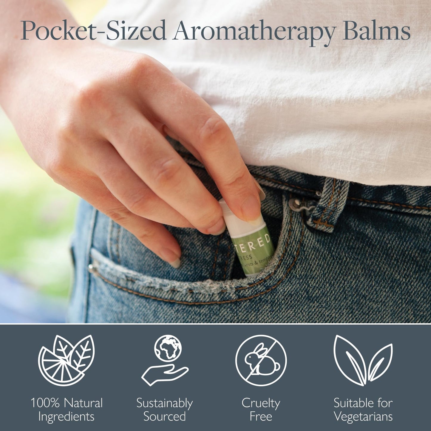 Scentered Aromatherapy Gift Set, Mini Roll On Essential Oil Balms for Sleep, Focus, Stress-Relief, Calm, Mood Boost - 6 x Premium Blends, 100% Natural - Aromatherapy Gifts for Women