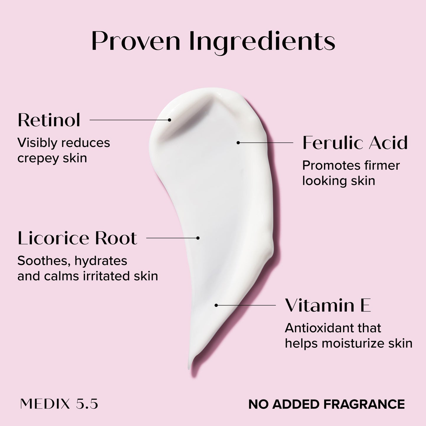 MEDIX Fragrance Free Firming Retinol Body Lotion + 3% Hyaluronic Acid Serum Booster 2pc Skin Care Set | Crepey Skin Care Treatment | Anti Aging Body Cream & Face Moisturizer For Crepe Skin & Dry Skin