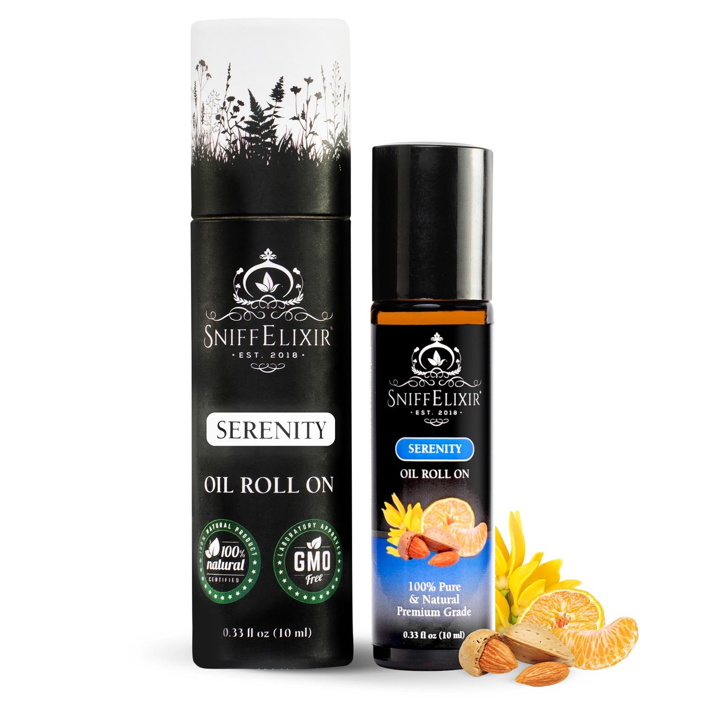 Serenity Essential Oil Roll On 10ml Calm Essential Oil Roller Natural Stress Relief Roll On, Portable Aromatherapy Roll On That Boosts Mood, Reduces Worry - Roll On Aromatherapy Gifts for Women