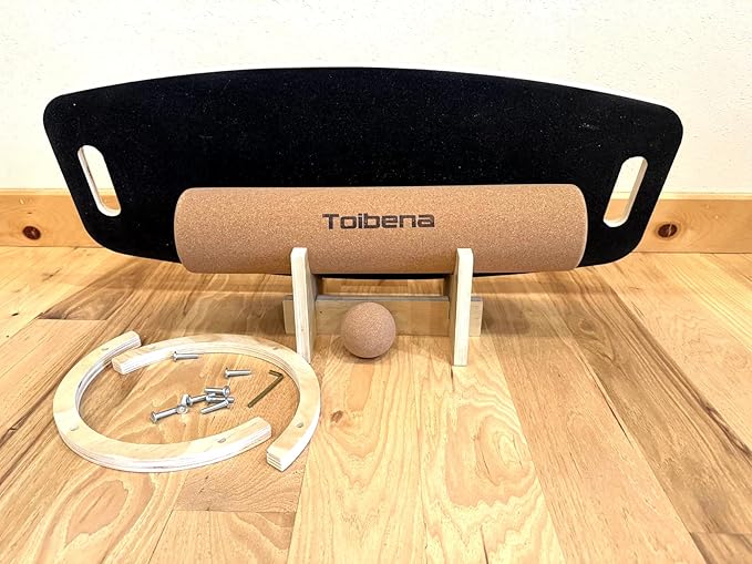 Balance Board trainer for Adults Kids,Hockey snowboard wobble board,450Lbs remarkable core trainer made of wood/Less Plastic