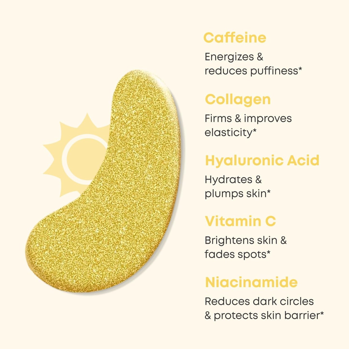 Bayside Daytime Under Eye Patches for Puffy Eyes and Dark Circles | Infused Gel Mask Patches for Dark Circle Undereye Support of Bags & Puffiness | Ideal for Bridesmaid Gifts & Bachelorette Party