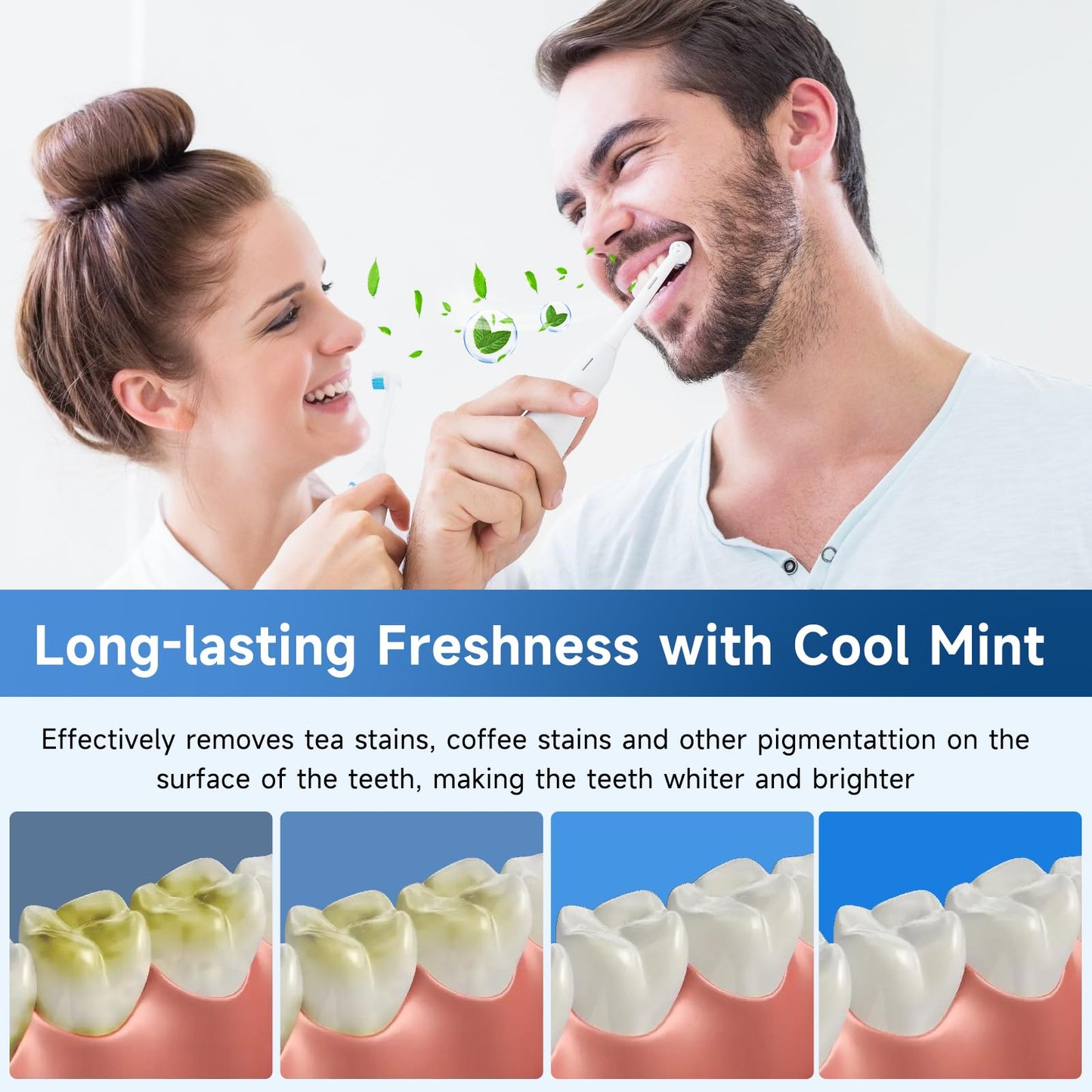 Set 2-Pack Hydroxyapatite Toothpaste for Teeth Remineralization, Enamel Repair, Sensitivity Relief & Whitening Fluoride-Free, Deep Cleaning Care, Fresh Breath