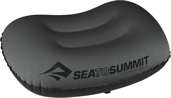 Sea to Summit Aeros Ultralight Inflatable Camping and Travel Pillow, Regular (14.2 x 10.2) Grey