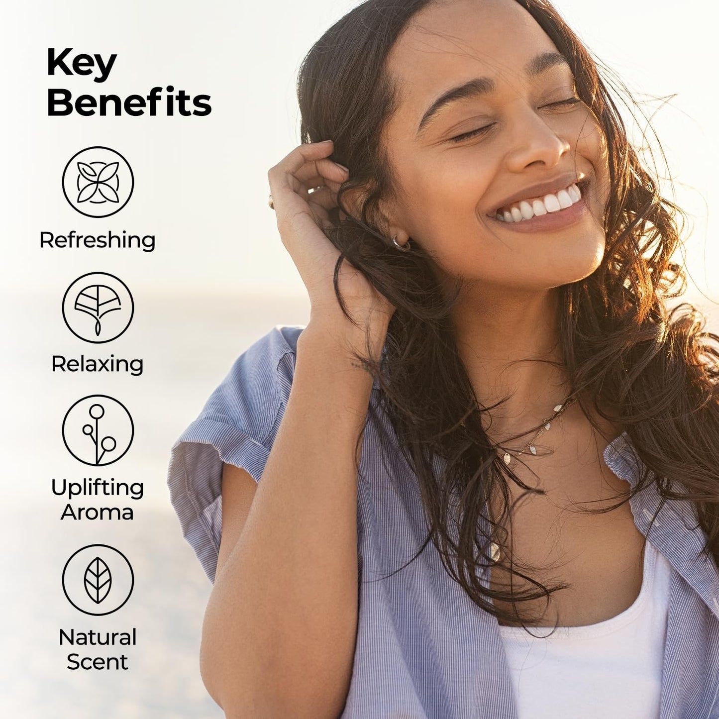 Healing Solutions (2 Pack) USDA Certified Organic Peppermint Essential Oil Roll-On Set for Body & Skin Care - Peppermint Essential Oil Roller