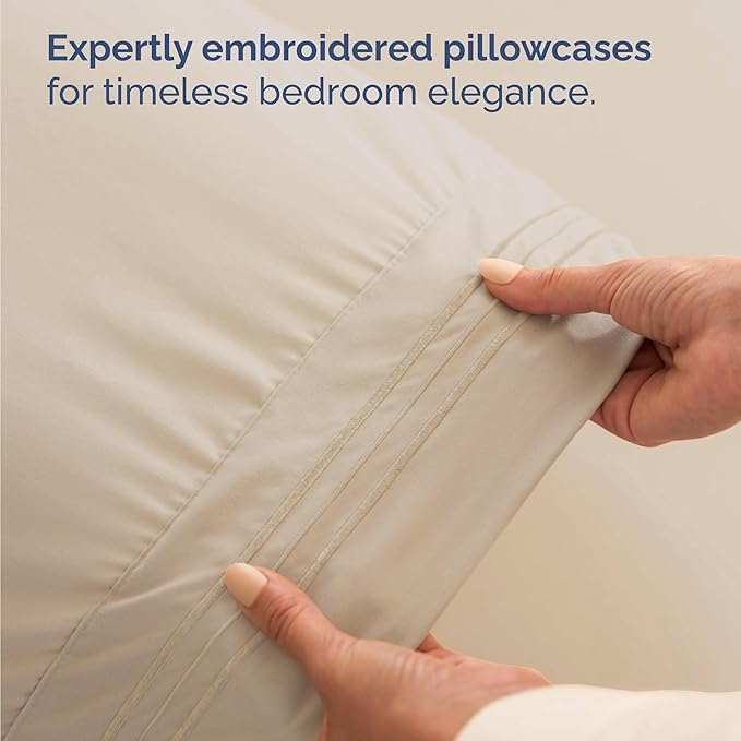Bulk Case Pack of 12 Massage Sheet Sets - King Size - Wholesale for Hotels & Airbnbs - Exceptional Value - Wheat
