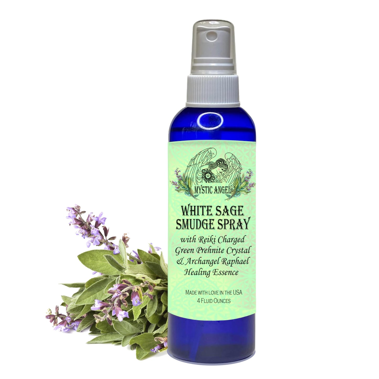 Sage Smudge Spray for Clearing Negative Energy, 4 Fl Oz
