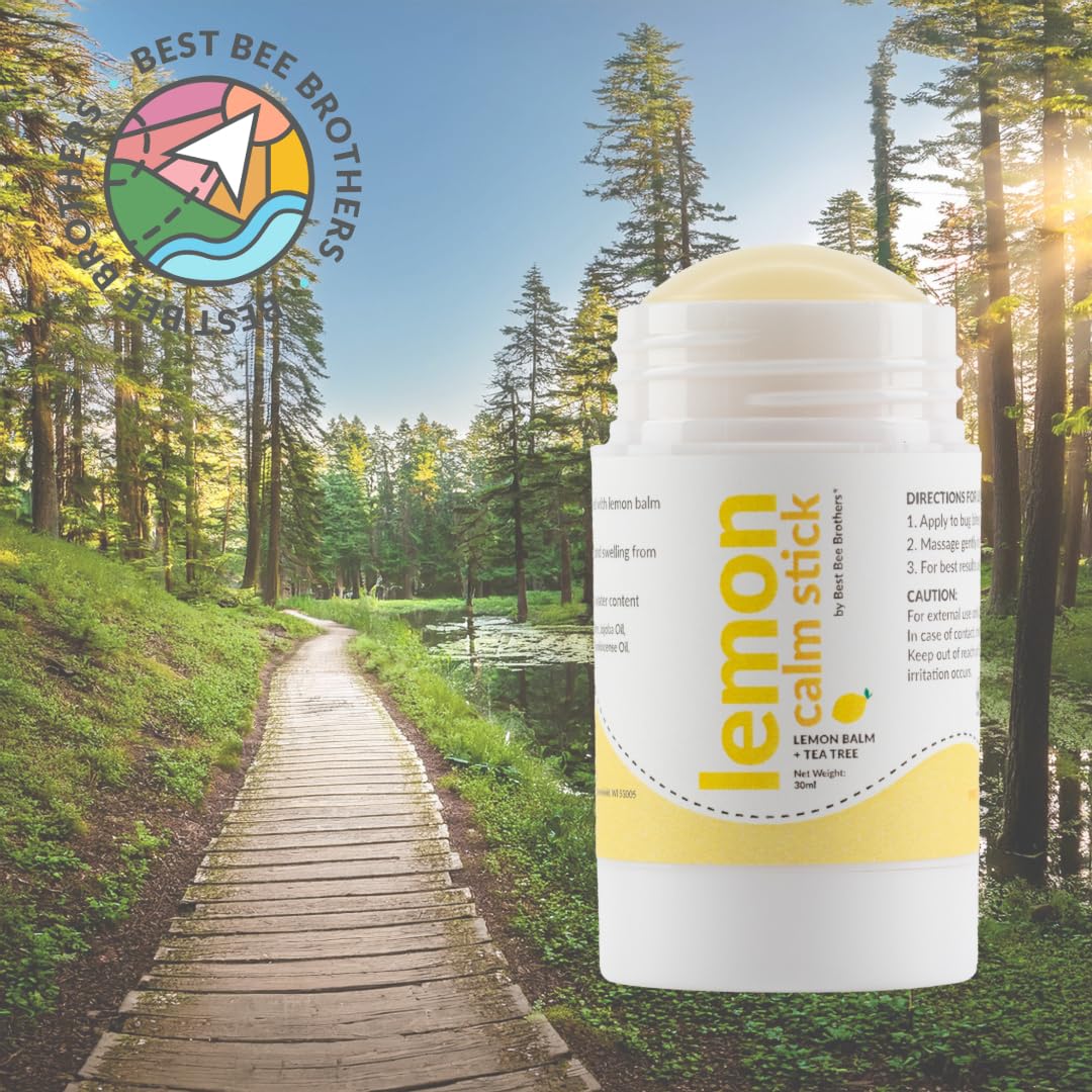 Best Bee Brothers Lemon Calm Stick, Lemon Balm & Tea Tree Bug Bite & Itchy Skin Relief Balm