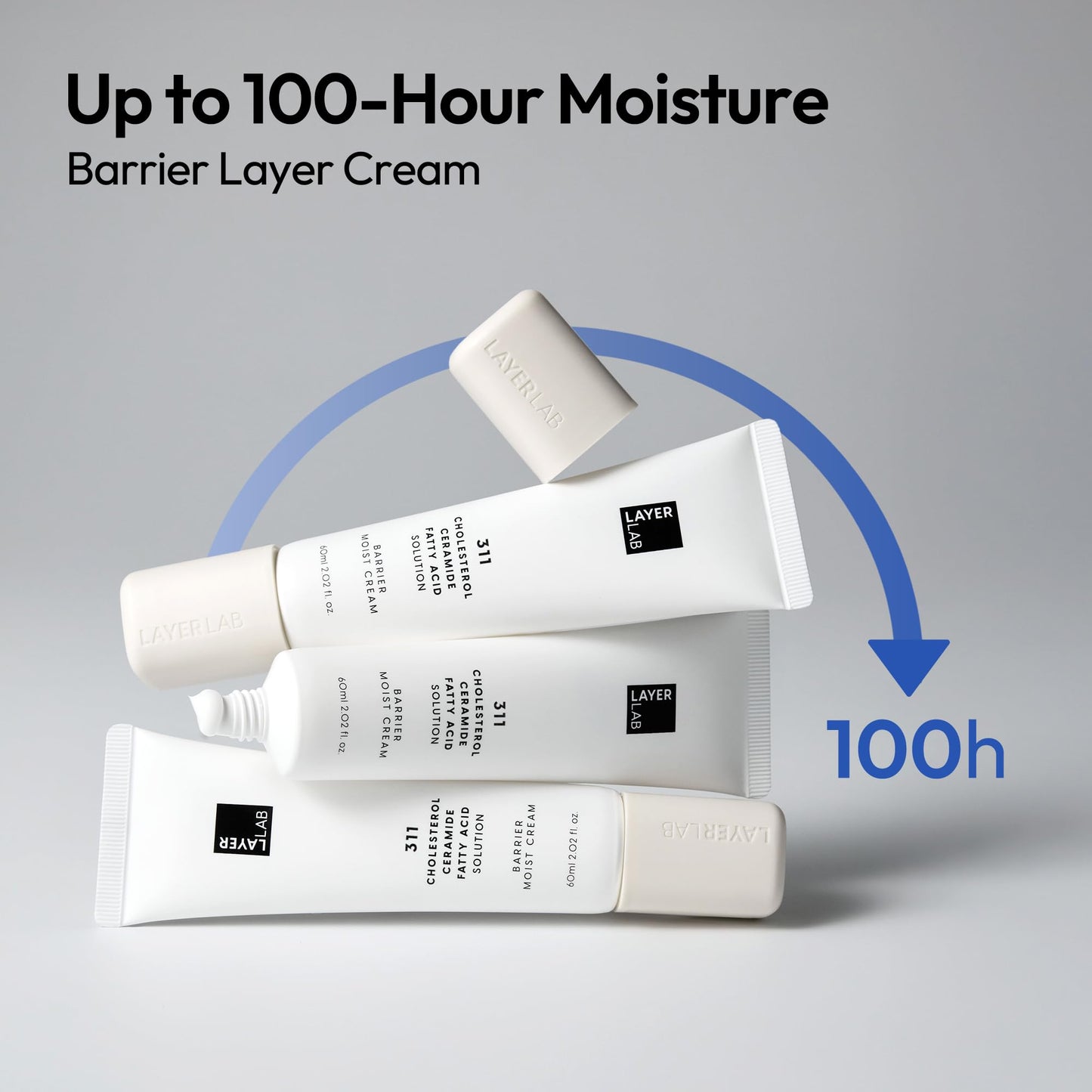 LAYERLAB Barrier Moist Cream - Up to 100H Hydration Face Moisturizer with Ceramide, Cholesterol, K-Beauty Skincare with Shea Butter for Deep Hydration & Moisture Barrier Support 2.02 fl oz