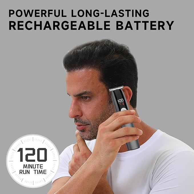 Beard Trimmer for Men 5 in 1 Electric Razor for Nose, Body, Face and Mustache Grooming Kit Cordless Hair Clipper Trimmer with Smart Charge Technology