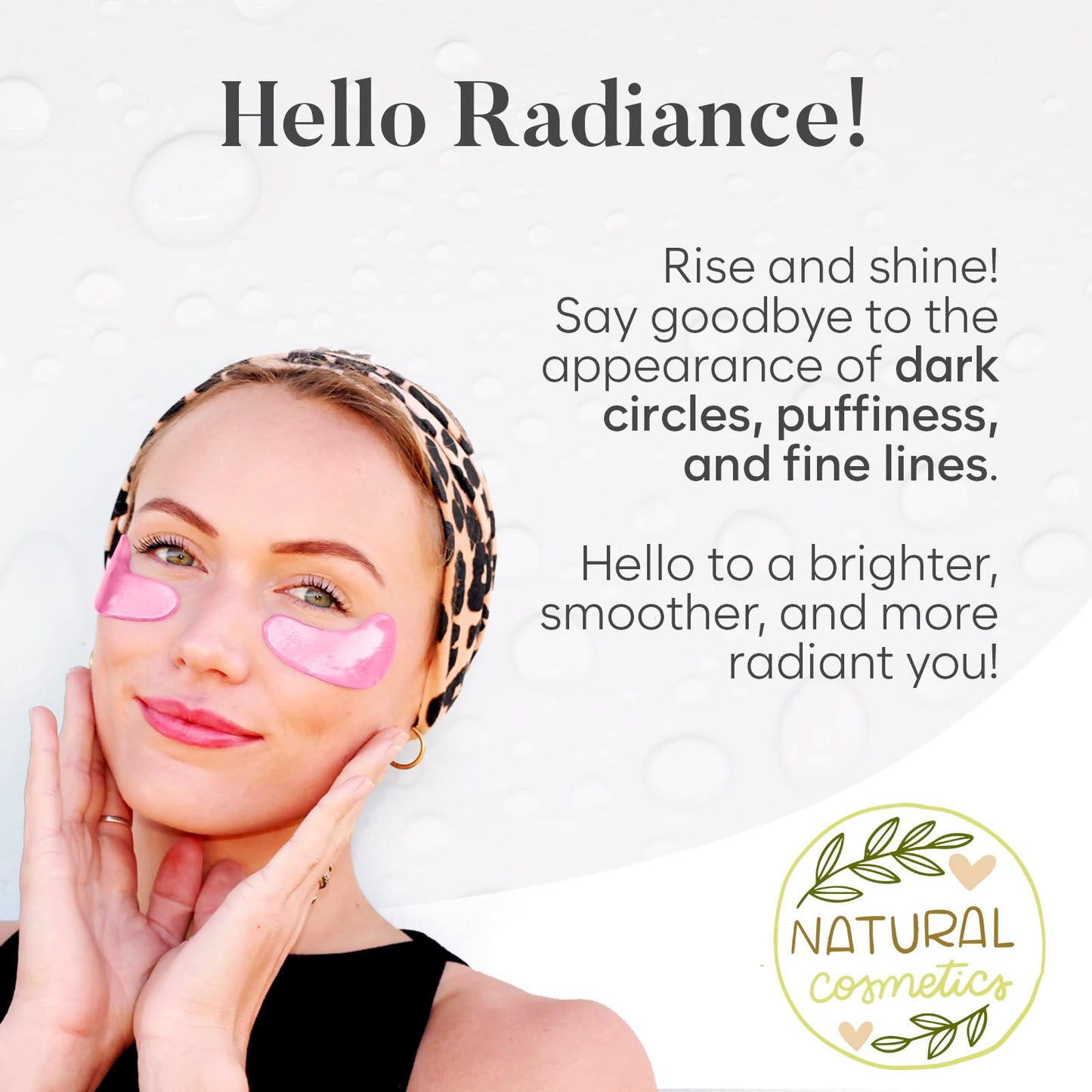 BLOOMORA Under Eye Patches for Puffy Eyes and Dark Circles (30 PAIRS), Collagen Eye Masks for Dark Circles and Puffiness, Bachelorette Party Favors, Bridesmaid Gifts (Glow Series)