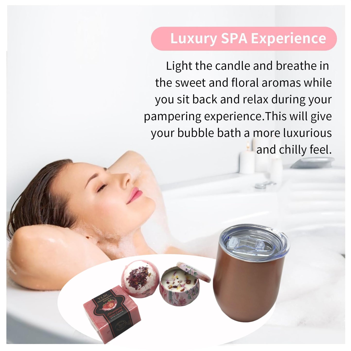 BEECO GIF2U Spa Gift Baskets for Women,Luxury Self Care Gifts for Mom,Get Well Soon Gifts for Friend,Thank You Relaxing Box Gifts for Women 20th,30th,40th,50th,60th 70th 75th Birthday,Anniversary
