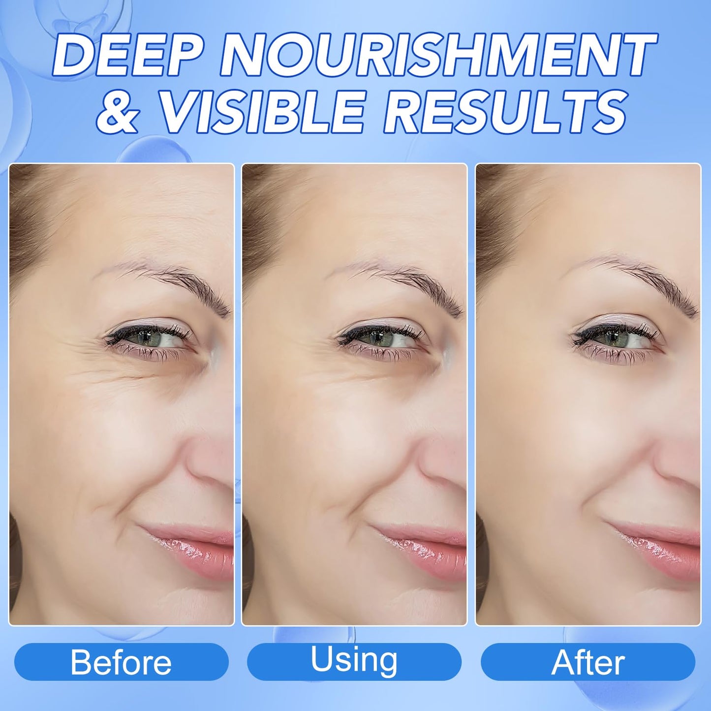 GOGIFTGO Collagen Face Mask,Collagen Real Deep Mask,Collagen Mask,Deep Hydrating Anti Wrinkle Lifting Mask,Hydrogel Masks for All Skin Types 34g*4ea