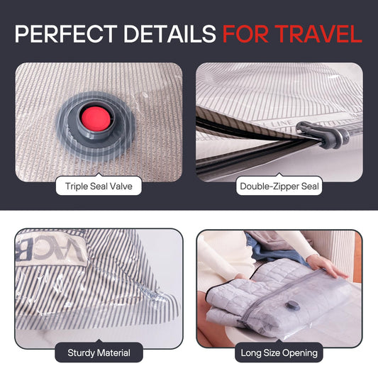 VMstr Vacuum Storage Bags for Travel, 12 Pack