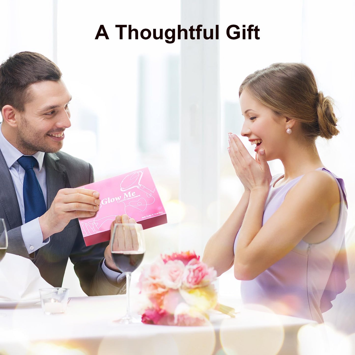 BOPURLE Gua Sha and Jade Roller Facial Tools for Face, Upgraded Face Roller for Wrinkles and Lifting, Face Massager and Gua Sha Set for Puffiness and Skin Care, Guasha Tool for Women and Men (Green)