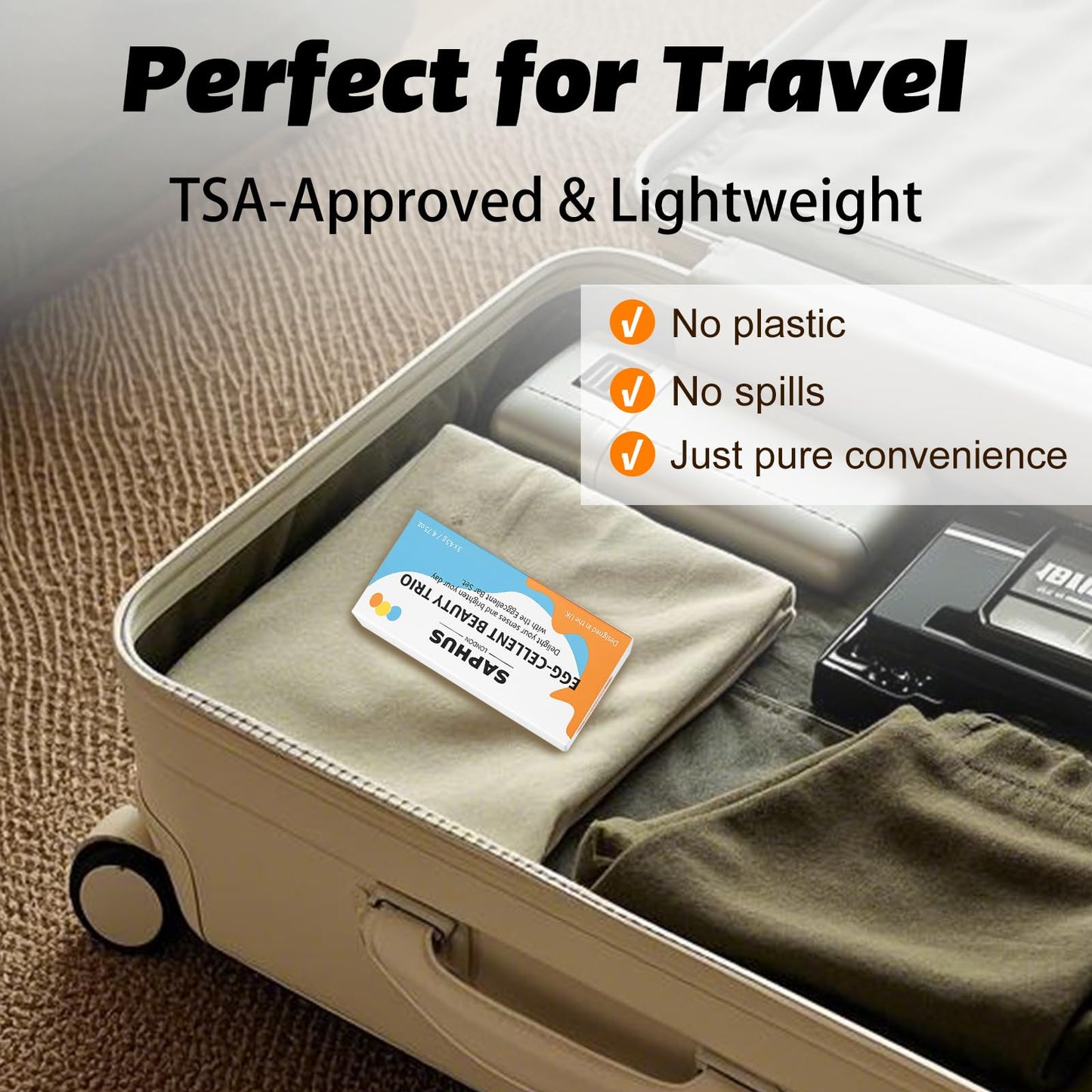 SAPHUS Egg Shampoo Bar Gift Set – 3-Piece Solid Shampoo Sampler, Travel-Friendly, Zero Waste & Sulfate-Free, Cute Mini Bars for Hair Care & Gifting