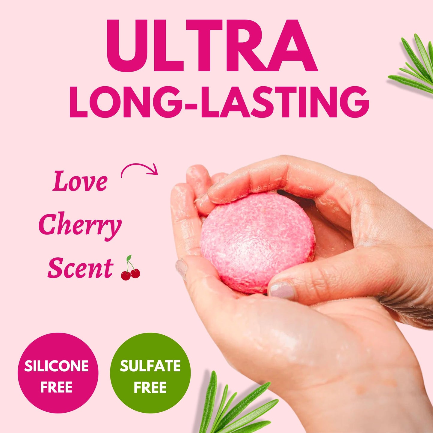 Muun Rosemary Shampoo and Conditioner Bar Set 3 - Natural Solid Hair Growth Soap Bars for Women with Straight, Curly or Thinning Hair for Anti-Hair Loss, Regrowth, pH Balanced, Sulfate & Silicone Free