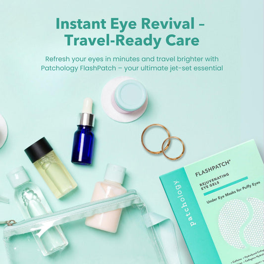 Patchology Eye-tinerary Under Eye Gel Patches – Reduce Puffy Eyes, Dark Circles & Eye Bags, Hydrating Skincare for All Skin Types, Beauty Essentials for Daily Self-Care & Travel Kits