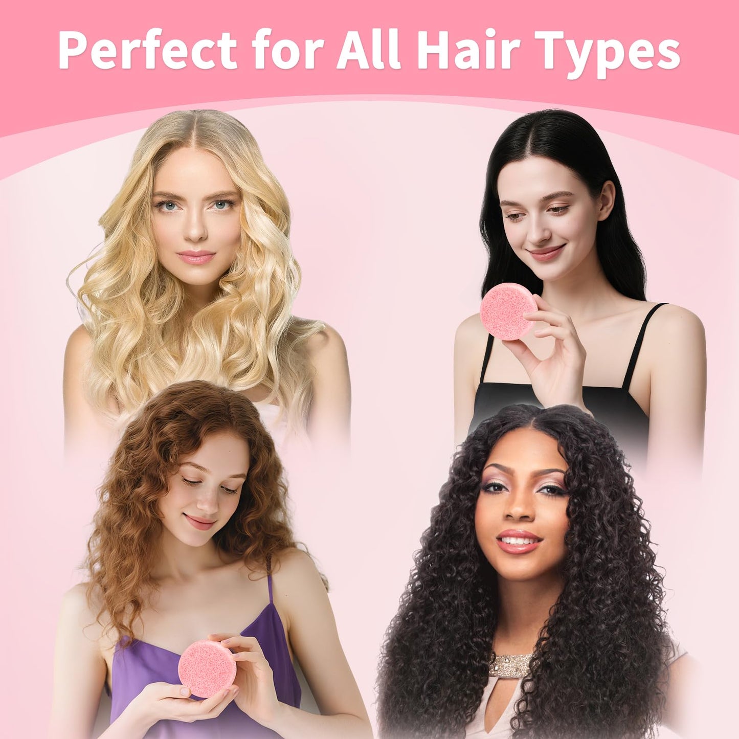 Pubpok Rosemary Shampoo Bars and Conditioner Set for Thinning Hair, Volume Solid Shampoo Bar, Hair Thickening & Regrowth, Coconut Oil Conditioner for Deep Moisturizing, Paraben & Silicone Free