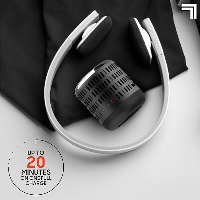 Sharper Image® Powerboost Hot + Cold Dual-Temperature Massage Gun Attachment - Instant Heat & Cold, 6 Temperature Levels, Compatible with Powerboost Massage Guns, Black