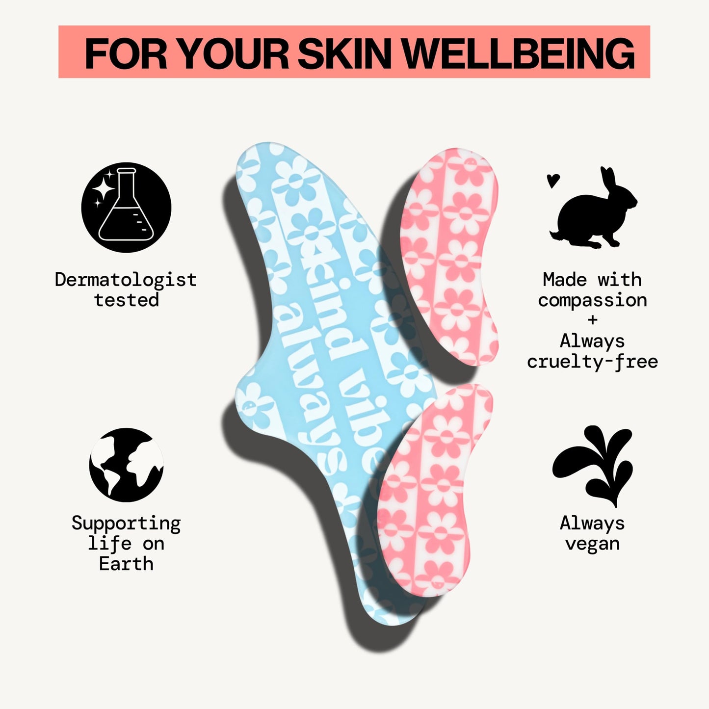 Pacifica Reusable Mask Set – Silicone Undereye & Brow Mask Set for Forehead & Under Eye, Anti-Wrinkle, Firming, Pair with Serum, Vegan & Cruelty-Free, 3 Pieces