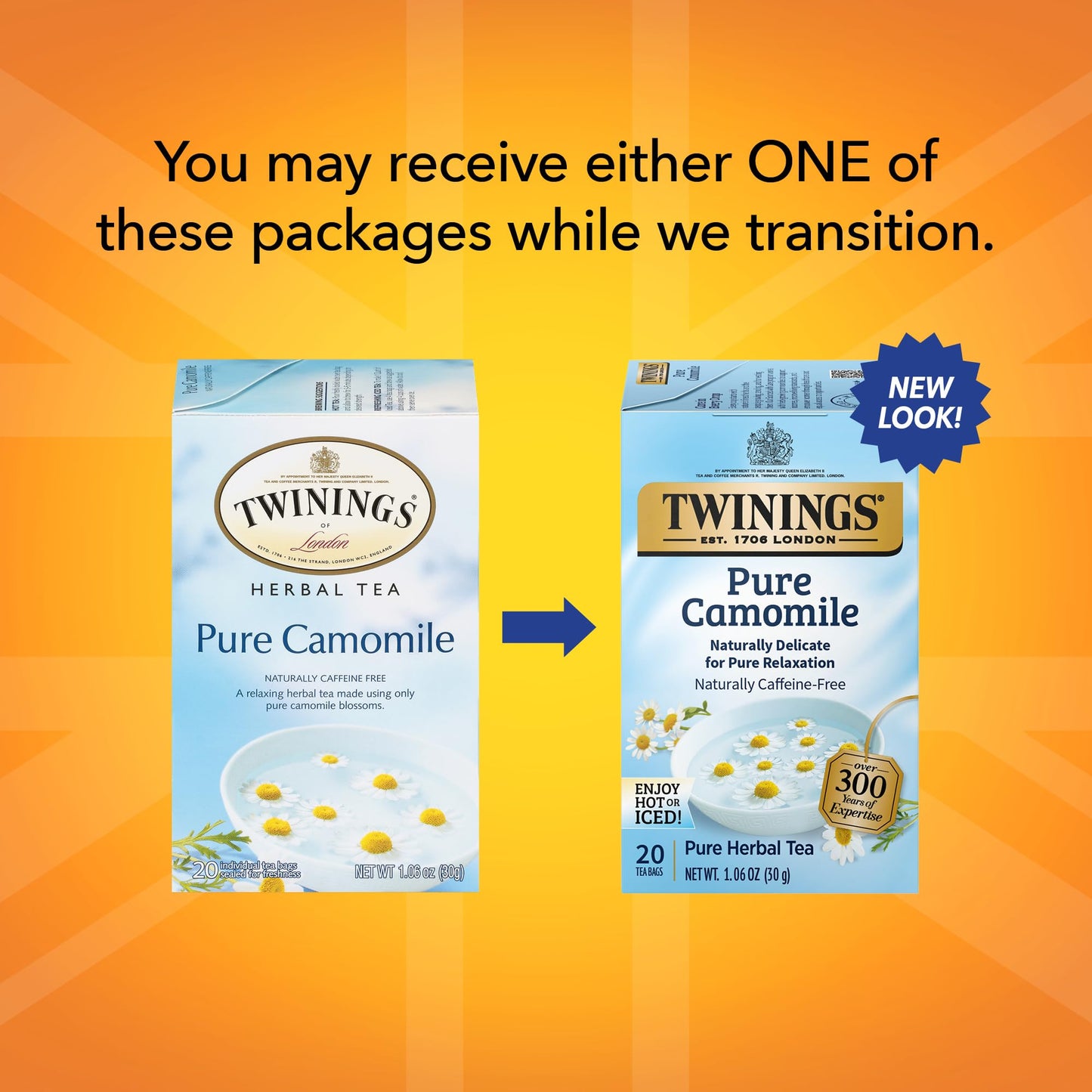 Twinings Bedtime Tea Variety 2-Pack Pure Camomile Teabags and Superblends Camomile, Cinnamon & Vanilla + Melatonin Tea, Naturally Caffeine-Free