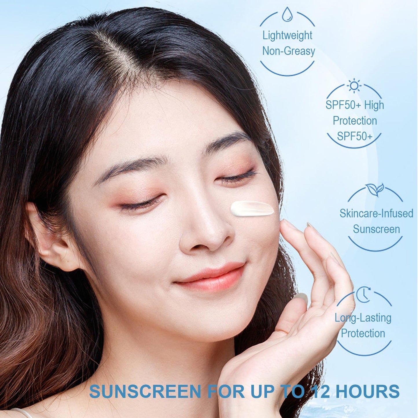 30PCS Mini Sunscreen SPF50+ PA+++ - Travel Size Sunscreen Bulk for Face & Body, Lightweight & Non-Greasy, Water-Resistant, Perfect for Summer Party & Thank You Gifts